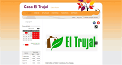 Desktop Screenshot of casaeltrujal.com